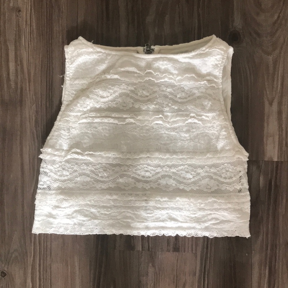 Alice + Olivia Layered Crop, Zip-Up Back